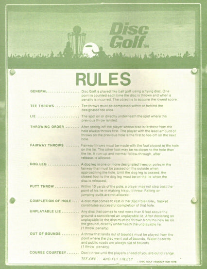 Rules of Disc Golf - A Simple Rules Guide