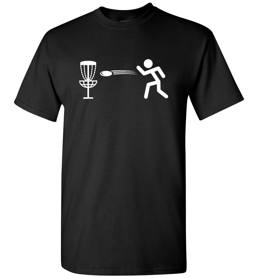 Disc Golf Shirt - StickMan - Gildan Short-Sleeve T-Shirt