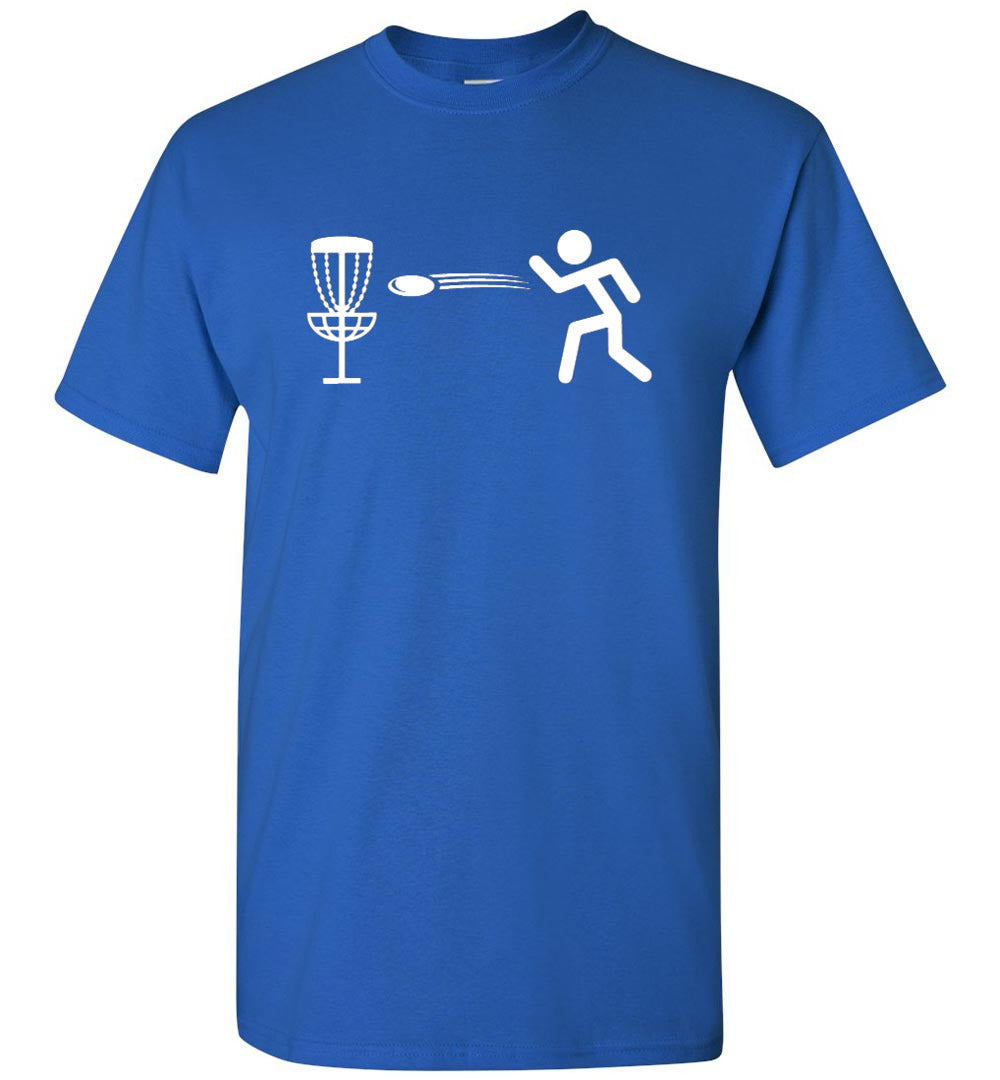 Disc Golf Shirt - StickMan - Gildan Short-Sleeve T-Shirt