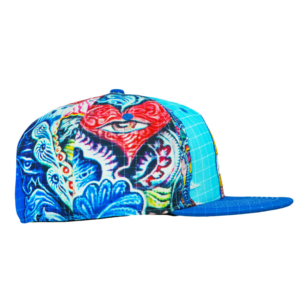 Randal Roberts Blotter Homer Simpson Blue Fitted Hat