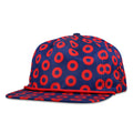 Donut Pattern Navy Unstructured Zipperback Hat