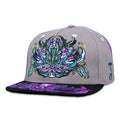 Snapback Hat - Rose One Lunar Moth Gray