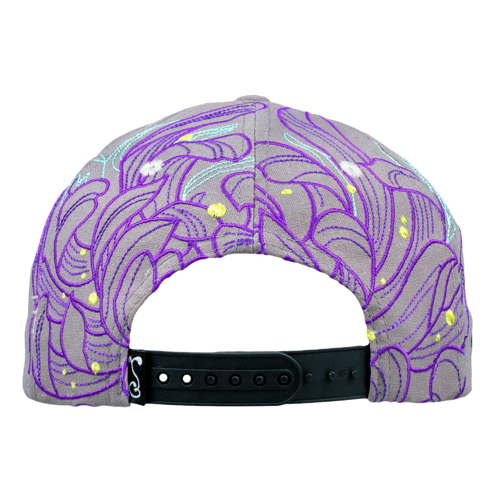 Snapback Hat - Rose One Lunar Moth Gray