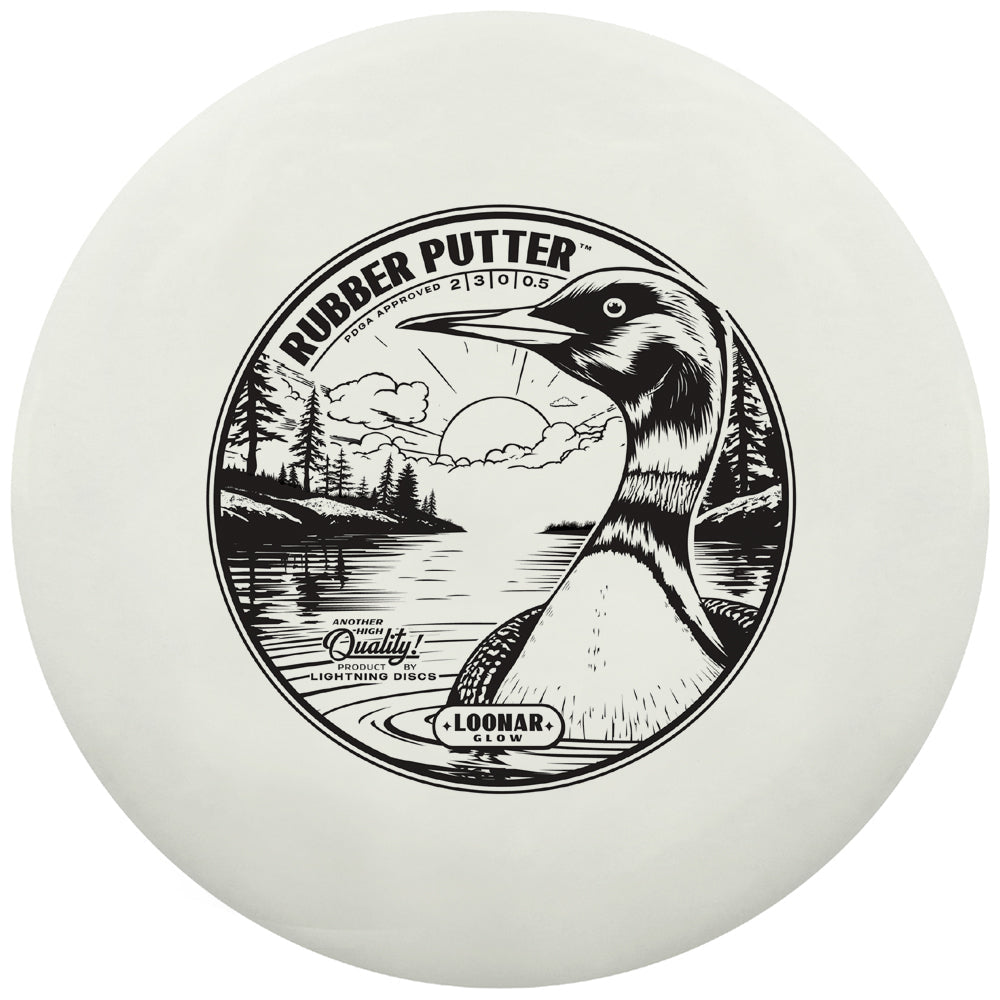 Lightning Loonar Glow Rubber Putter - Disc Golf