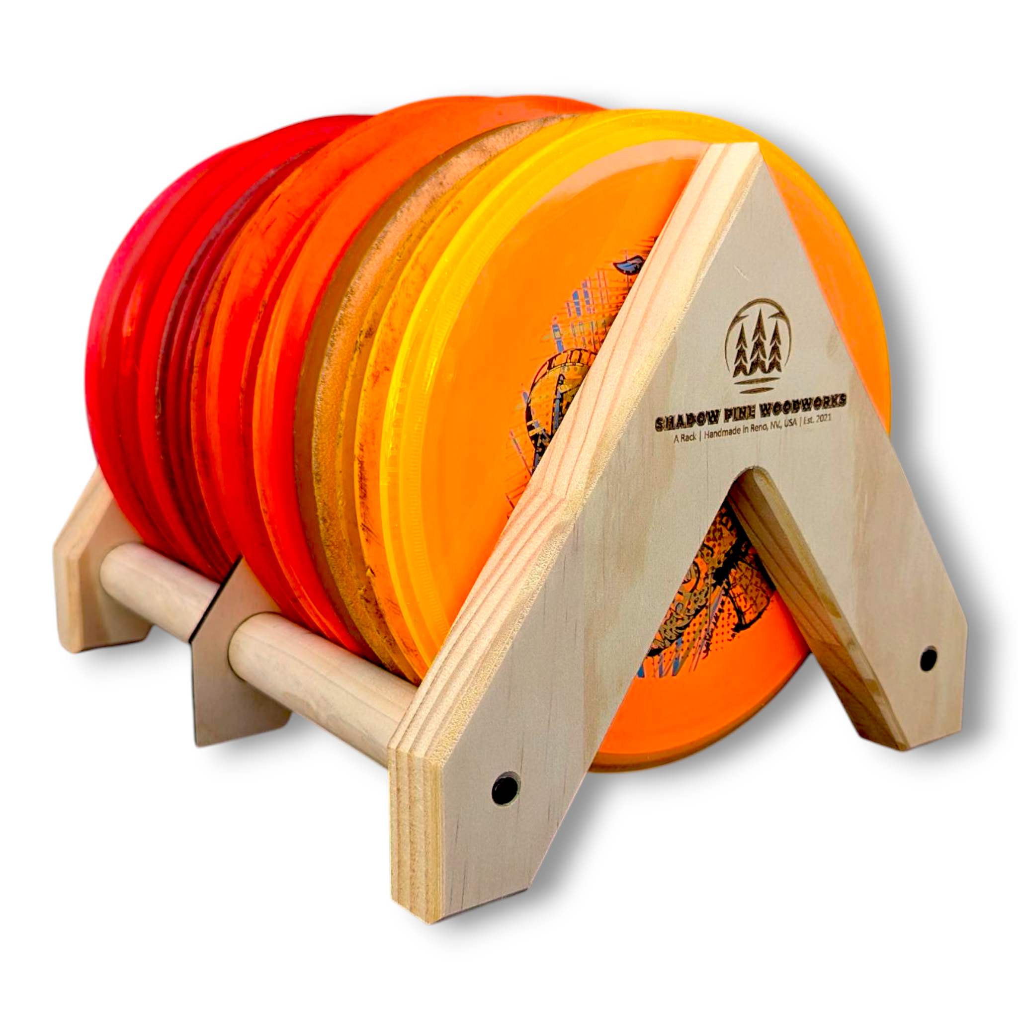 Disc Golf Storage Rack | A Rack | 15 Disc Storage