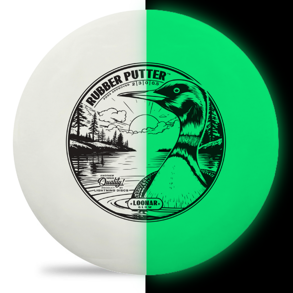 Lightning Loonar Glow Rubber Putter - Disc Golf