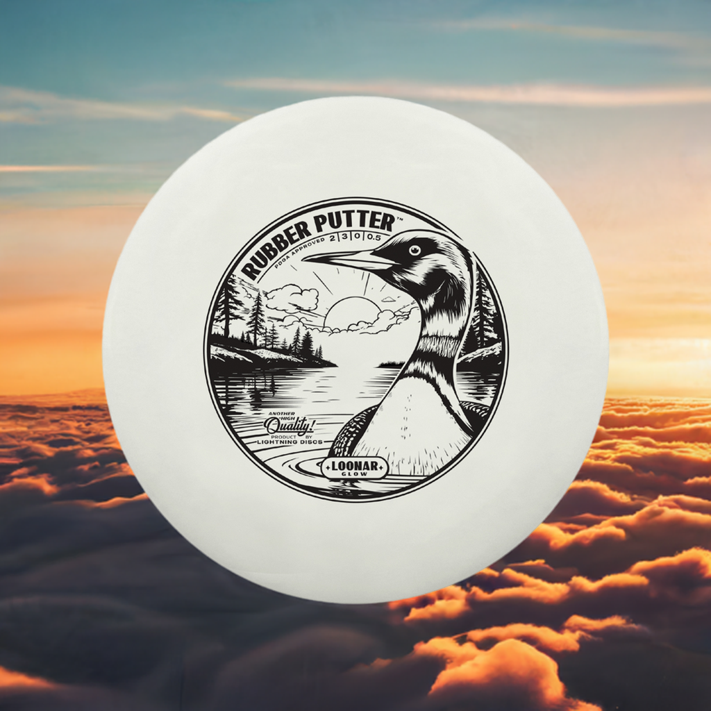 Lightning Loonar Glow Rubber Putter - Disc Golf